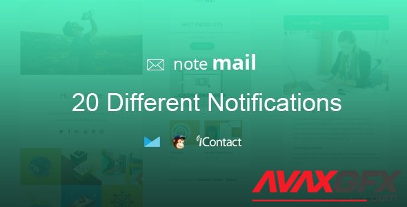 ThemeForest - Note Mail v1.0 - 20 Unique Responsive Email set + Online Access - 17920400
