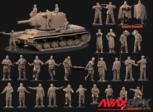 Soviet soldiers July 21 3D Printable STL