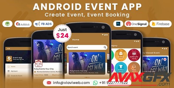 CodeCanyon - Android Event App (Create Event, Event Booking) v4.0 - 22496822 - NULLED