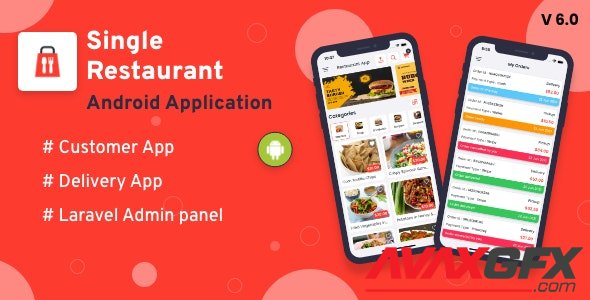 CodeCanyon - Single Restaurant v6.0 - Android User & Delivery Boy Apps With Laravel Admin Panel - 27584519 - NULLED