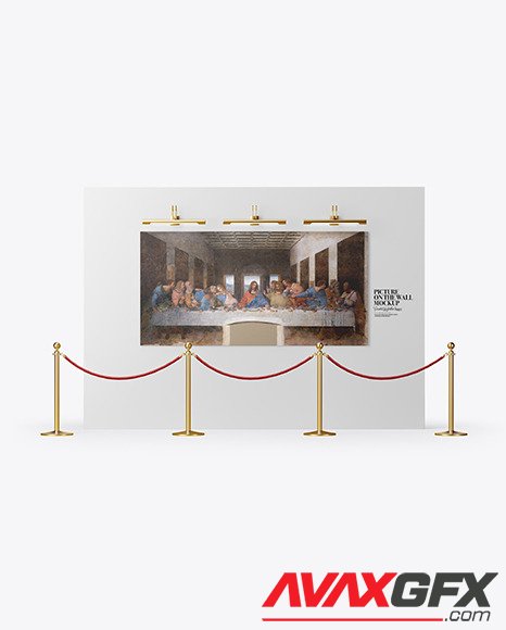 Canvas Picture on the Wall Mockup 89045