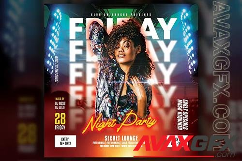 Night Club Flyer Template 2S3QRPA