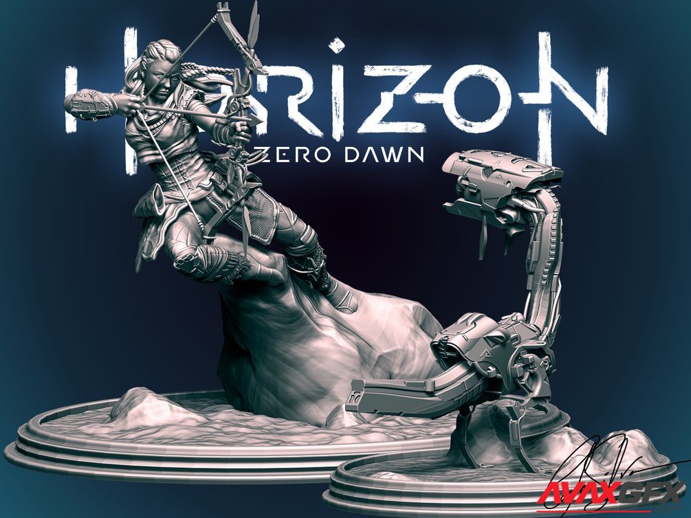 Horizon Zero Dawn Aloy Gamebody 3D Printable STL