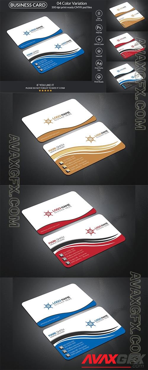 Business Card Design - Corporate Identity Template o39887
