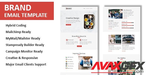 ThemeForest - Brand v1.0 - Multipurpose Responsive Email Template with Online StampReady & Mailchimp Editors - 22649359