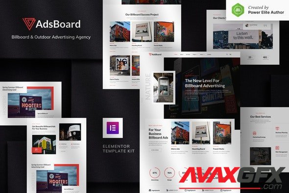 ThemeForest - AdsBoard v1.0.0 - Billboard & Outdoor Advertising Agency Elementor Template Kit - 35413392