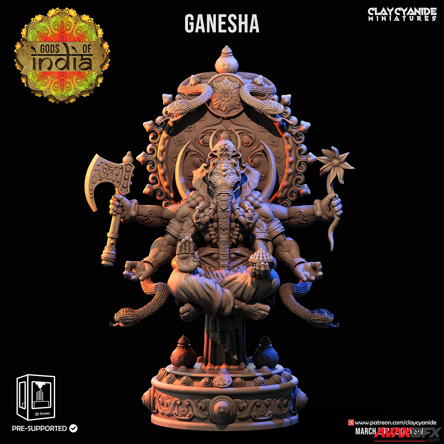 Ganesha 3D Printable STL