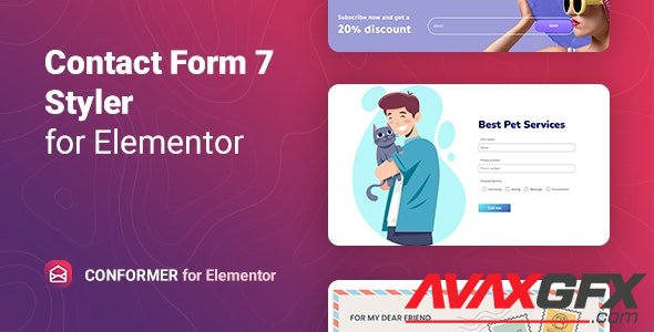 CodeCanyon - Contact Form 7 styler for Elementor - ConFormer v1.0.0 - 35406448