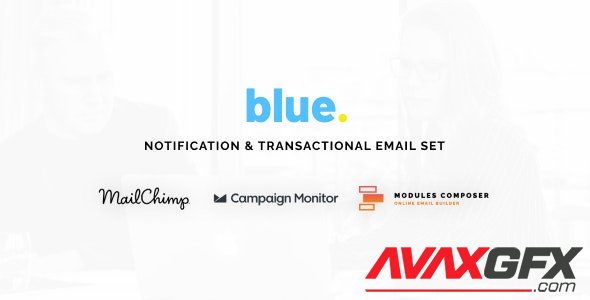 ThemeForest - Blue v1.0 - Notification & Transactional Email Templates with Online Builder - 35413680