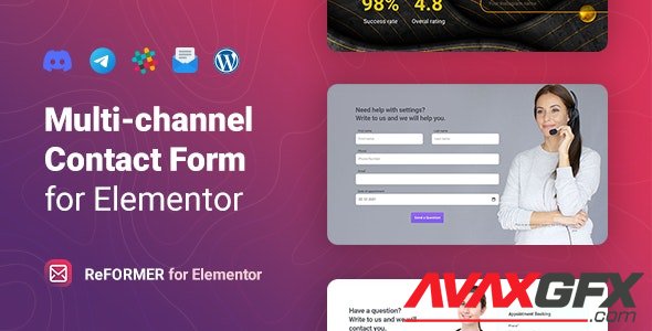 CodeCanyon - ReFormer v1.0.0 - Multichannel Contact Form for Elementor - 35376098