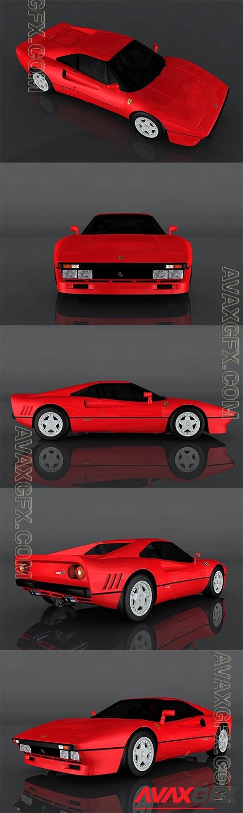 1984 Ferrari GTO 3D Model o92725