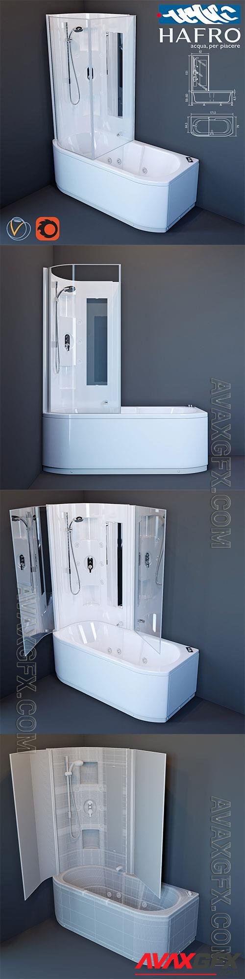 3D Models Bath Hafro Duo Box
