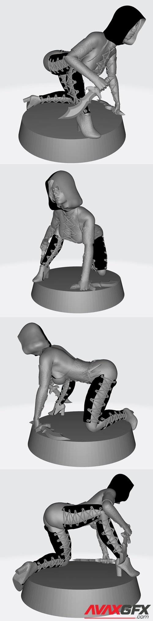 Assassin Pose – 3D Printable STL