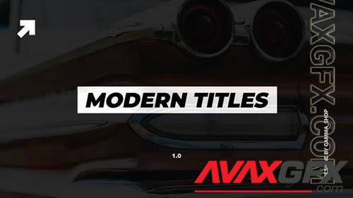 Modern Titles & Lower Thirds | After Effects 35861508 (VideoHive)