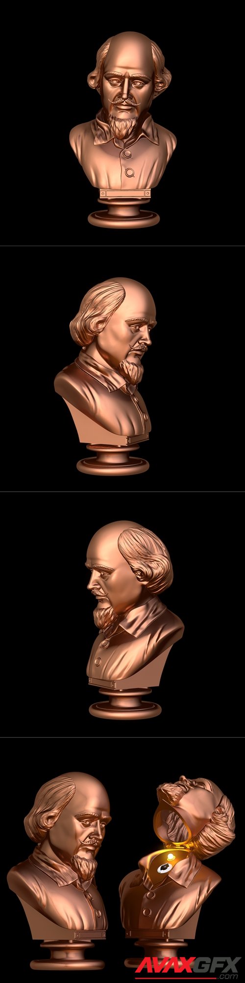 The Batman Shakespeare bust – 3D Printable STL