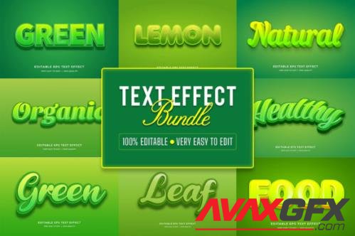 Editable 3D Text Effect Bundle - 10 Eps