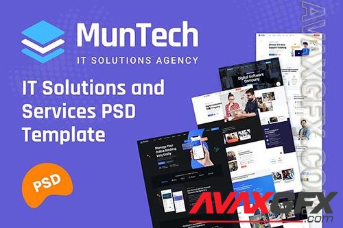 Muntech - Software & IT Solutions PSD Template BQJ9ZXW
