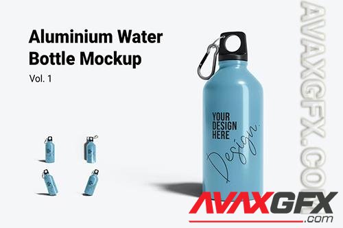 Aluminium Water Bottle Mockup Vol.1 QED4AY8