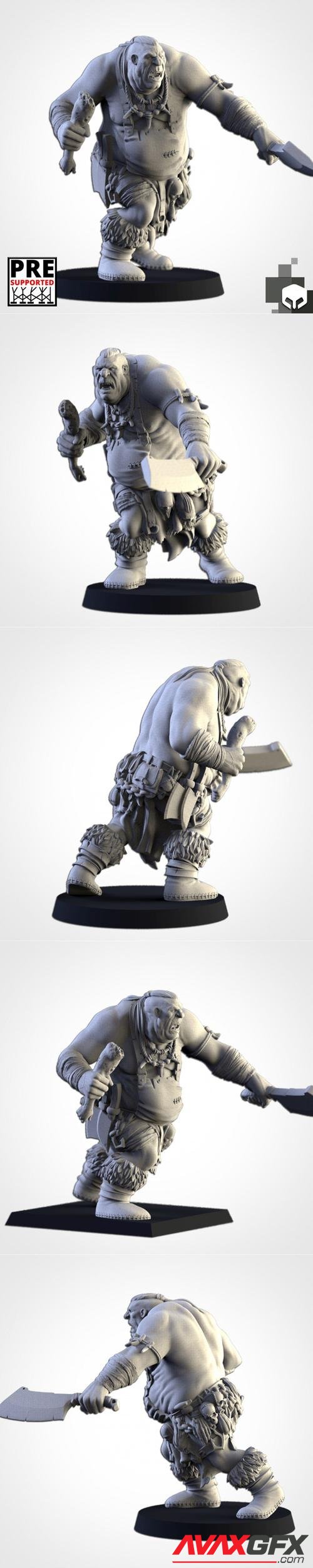 ﻿The Butcher Ogre – 3D Printable STL