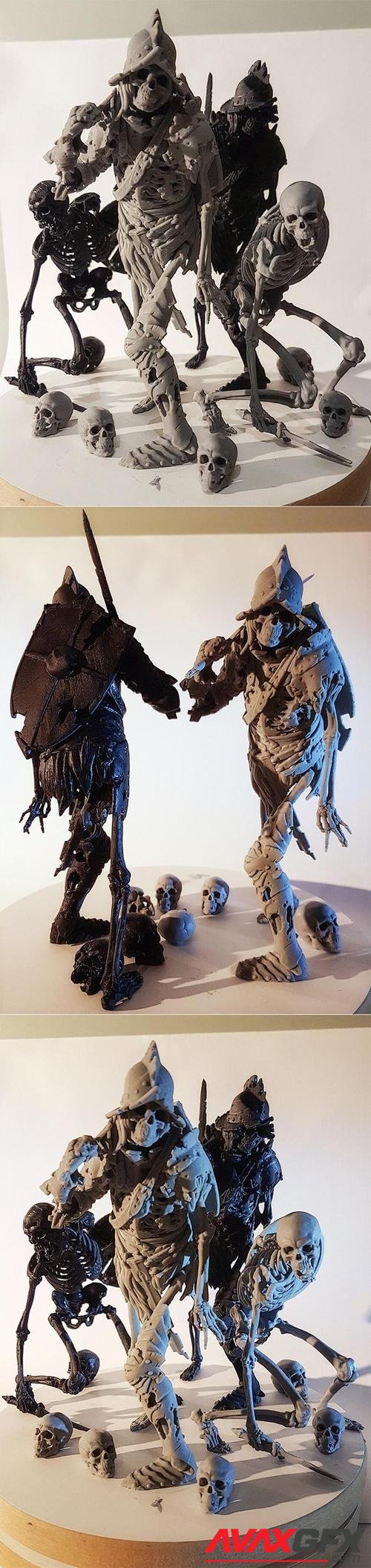﻿Skeleton Knight – 3D Printable STL