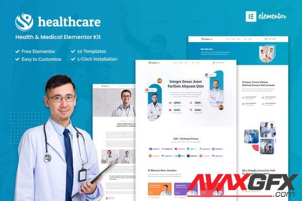 ThemeForest - Healthcare v1.0.0 - Health & Medical Elementor Template Kit - 36380202