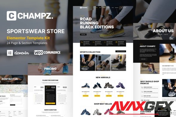 ThemeForest - Champz v1.0.0 - Sneakers & Sports Apparel Online Store Template Kit - 36224251