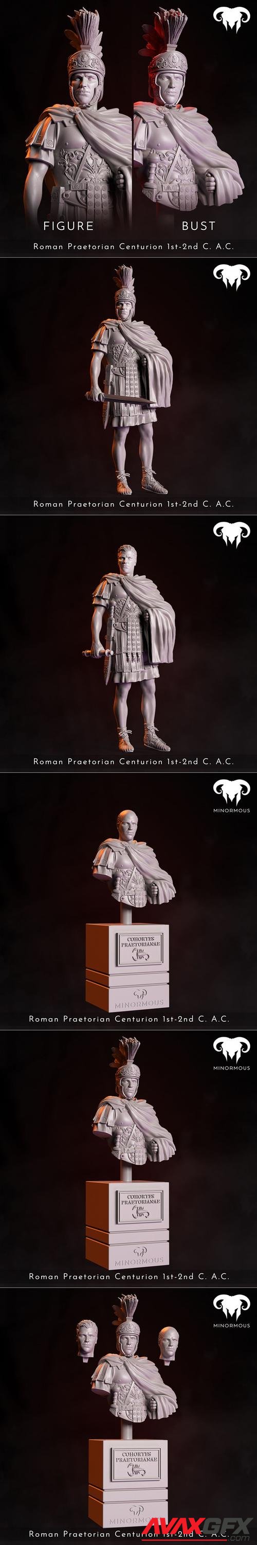 ﻿Roman Praetorian Centurion 1st-2nd C. A.C. in Charge – 3D Printable STL