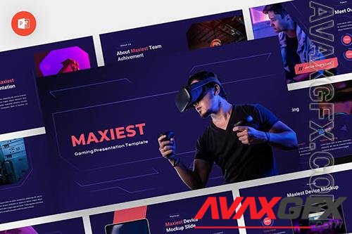 Maxiest - Gaming Powerpoint, Keynote and Google Slides Template
