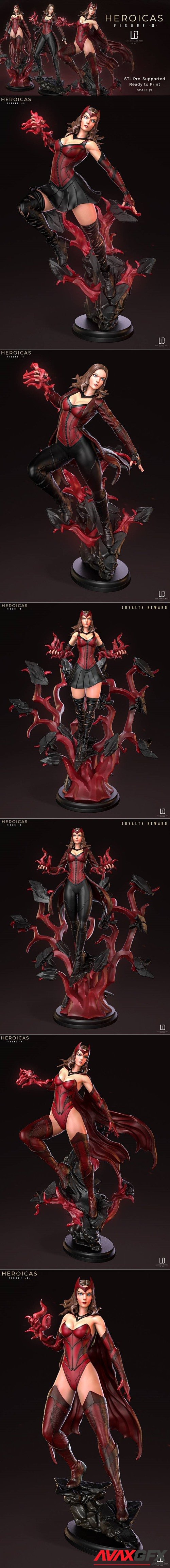 Heroicas Figure 8 - Scarlet Witch - P.1-P.2-P.3 – 3D Printable STL