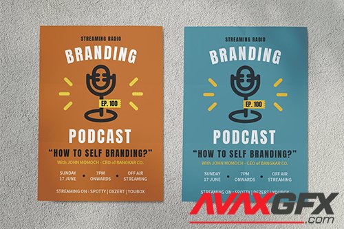 Branding Podcast Streaming Flyer