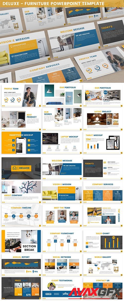 Deluxe - Furniture Powerpoint Template