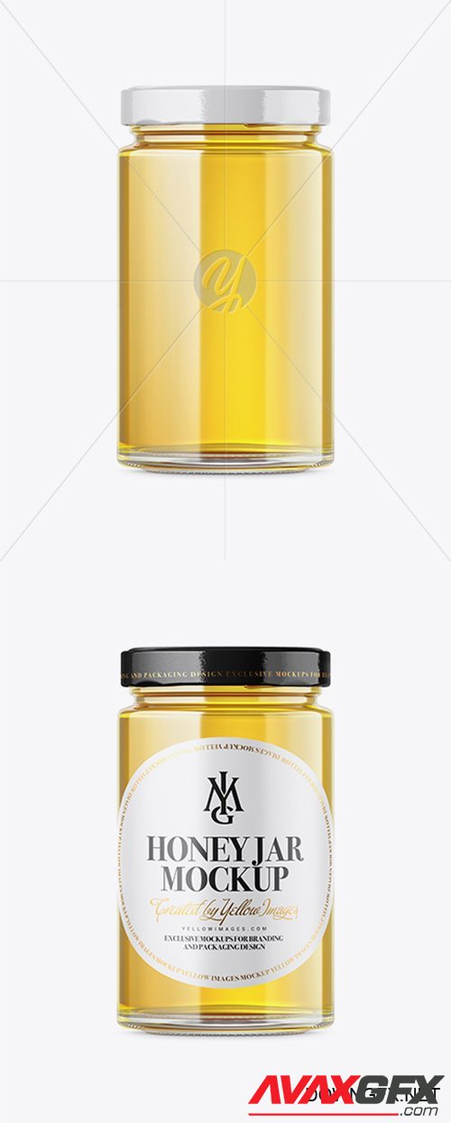Pure Honey Jar Mockup 34579