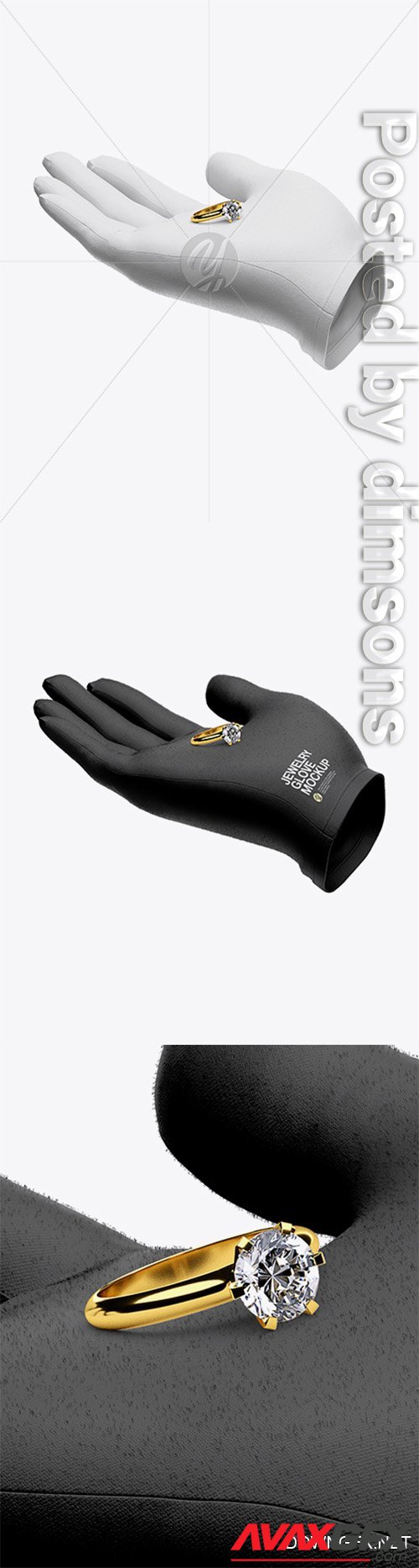 Jewelry Glove w/ Ring Mockup 35610 TIF