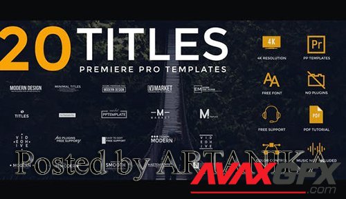 Modern Clean Titles For Premiere Pro 23555245