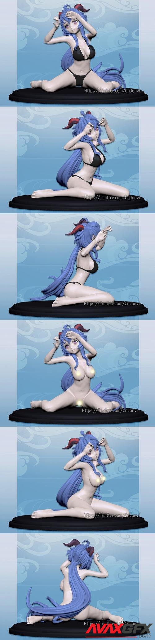 Genshin Ganyu Bikini and NSFW Version – 3D Print