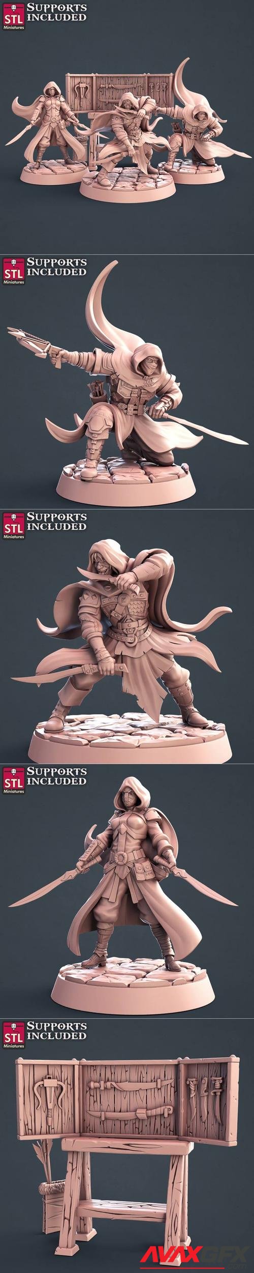 STL Miniatures - Assassins Set – 3D Print