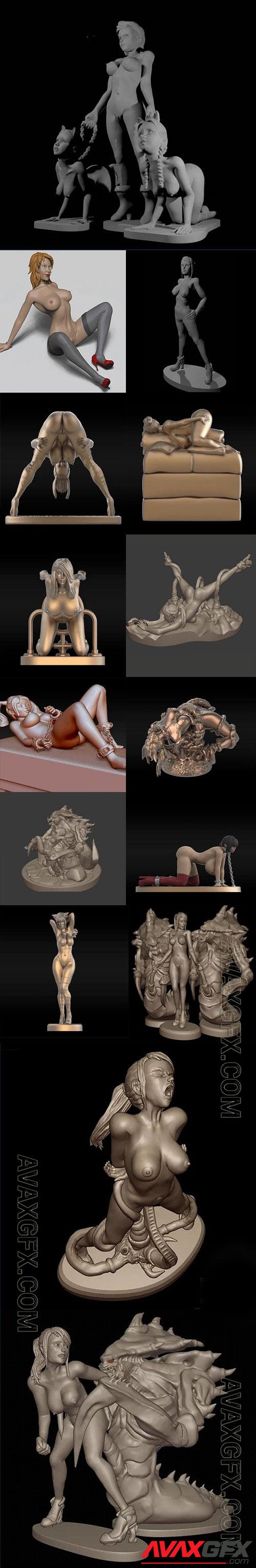 3D Print Models Slave NSFW collection