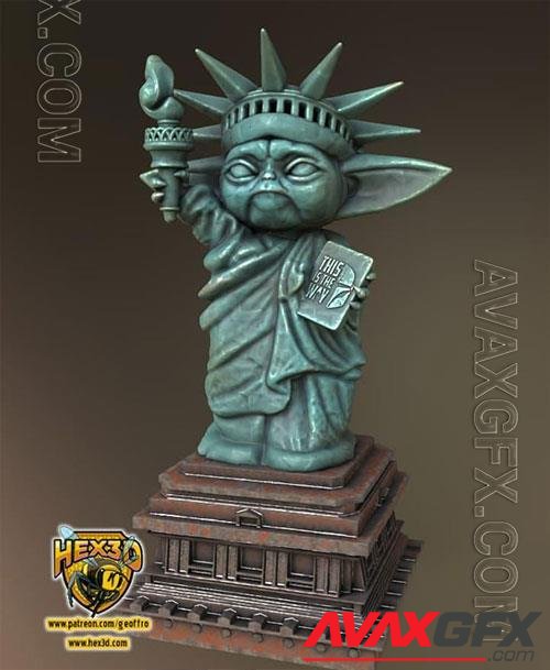 3D Print Models Hex3D - Grogu Liberty