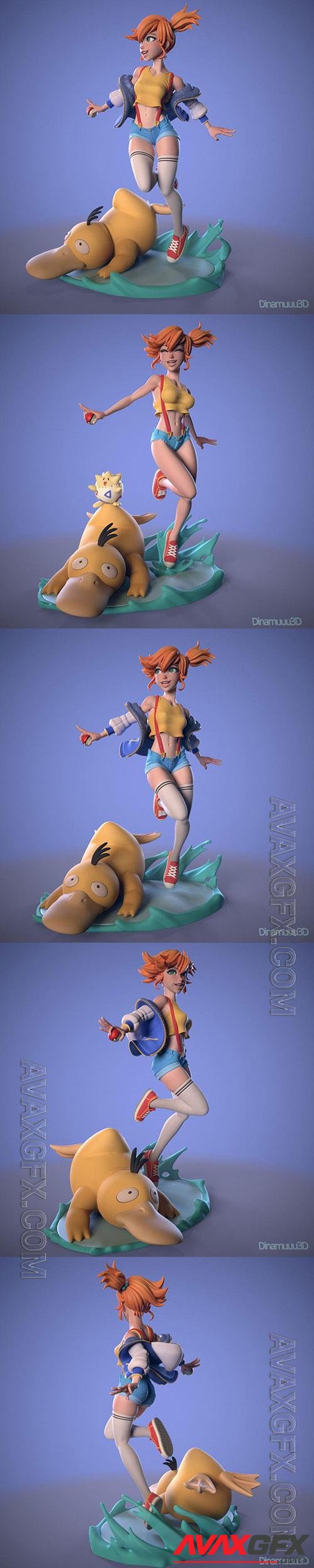 3D Print Models Misty and PsyDuck