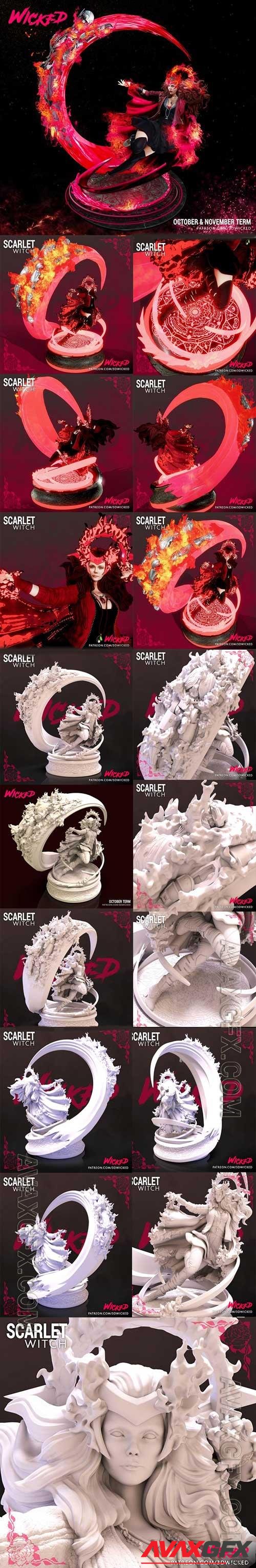 3D Print Models Wicked - Scarlet Witch Sculpture