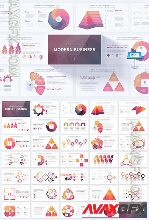Modern Business - Keynote Infographics Slides
