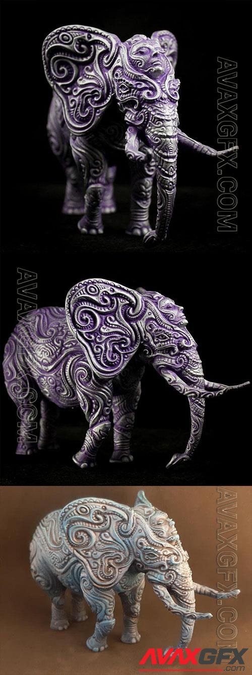 3D Print Models Ornate Elephant