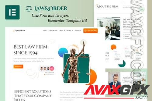 TF Law & Order - Law Firm and Lawyers Elementor Template Kit 37785404