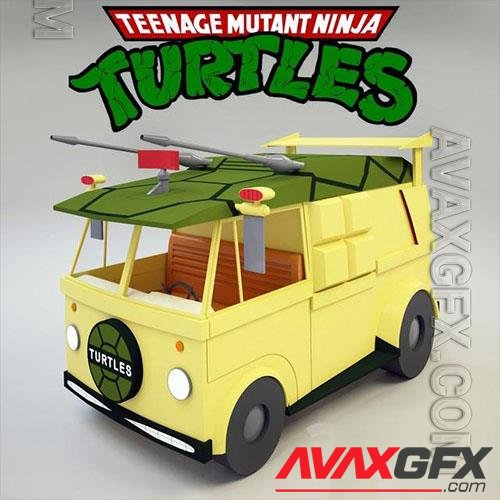 3D Print Toy Ninja Turtles Car