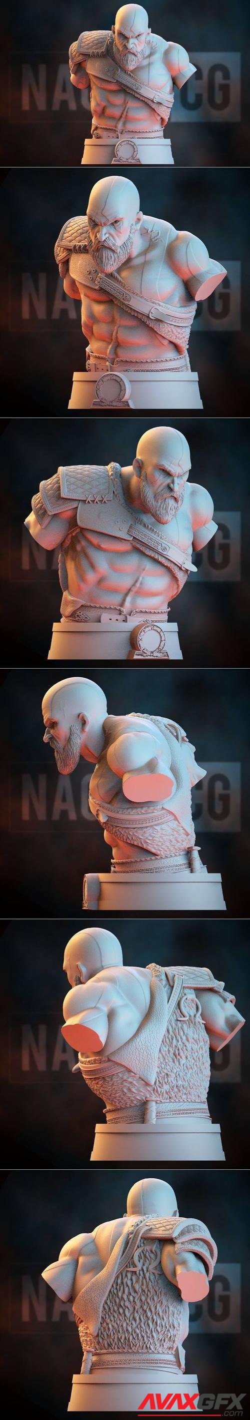 Kratos - God of War Bust - Fan Art – 3D Print