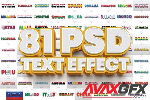 Editable 3D PSD Text Effect Bundle Vol-4