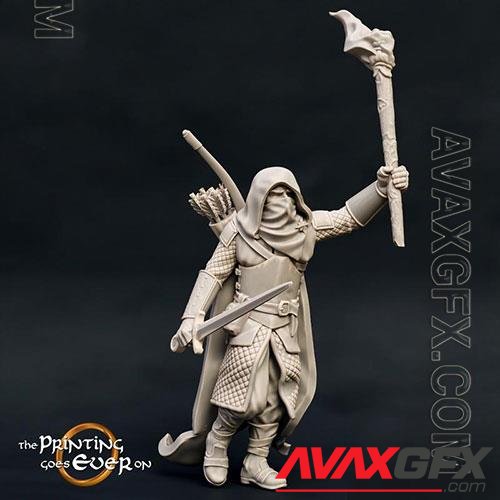 Ranger with Sword Version A 3D Print Model