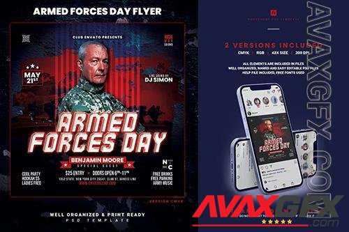 Armed Forces Day Invitation Flyer