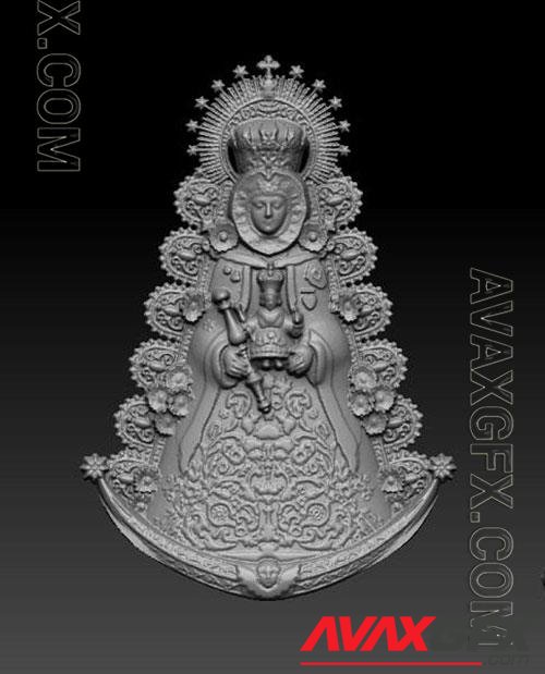 Virgen del Rocio 3D Print Model