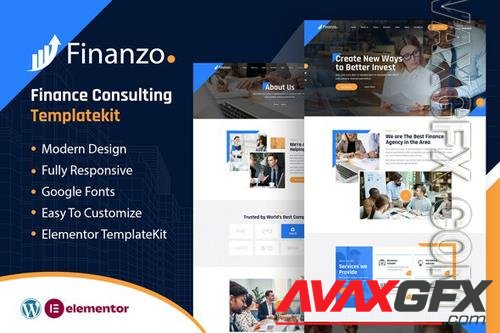 TF Finanzo Finance Consulting Elementor Template Kit 37986405